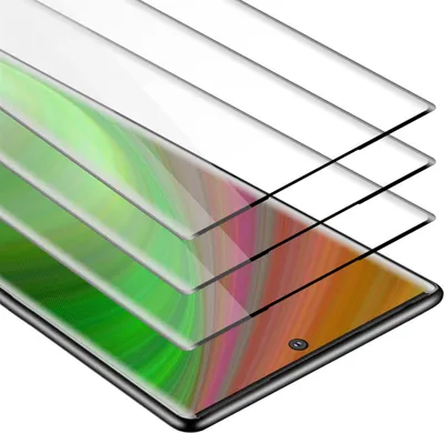 Image de Cadorabo 3x film blindé plein écran pour Samsung Galaxy NOTE 10 PLUS film de protection en noir verre de protection d'écran tempéré