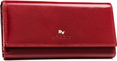 Obrázek produktu pro Rovicky dámská peněženka z přírodní kůže červená RFID 18,5 cm