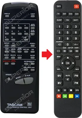 Produktbild von Ersatz Fernbedienung für Tascam RC-32 / MD-301 / MD-350