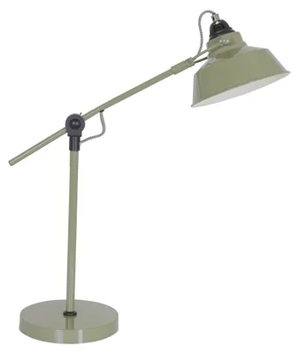 Produktbild von Steinhauer Tischleuchte Nové 1-flammig Grün Matt/ Weiß 18x40cm