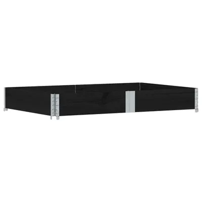 Produktbild von vidaXL Pflanzkasten Schwarz 150x100 cm Massivholz Kiefer