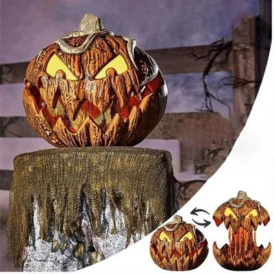 Produktbild von Dekorationen Halloween-Kürbis-Dekoration (1 Stück), Gartenparty-Dekoration für drinnen und draußen
