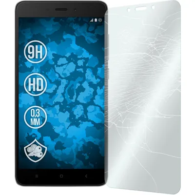 Produktbild von 2er-Pack PhoneNatic Glas-Folie klar  kompatibel mit Xiaomi Redmi Note 4 (2016) - Panzerglas für Redmi Note 4 (2016)