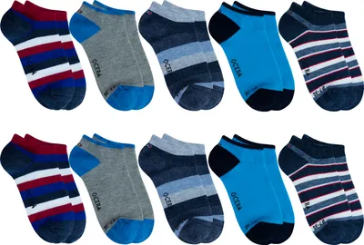 Produktbild von OCERA 10 Paar Kinder Sneaker Socken für Jungen im Farbmix Gr. 23/26