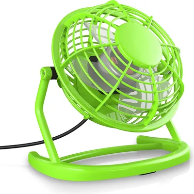 Produktbild von CSL Mini USB-Ventilator, Tischventilator neigbar, An/Aus-Schalter, optimal für den Schreibtisch, grün