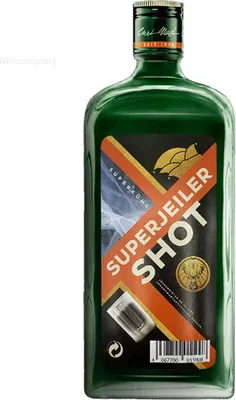 Produktbild von Jägermeister Special Karneval Edition SUPERJEILER SHOT - Likör Kräuterlikör 1l (35% Vol) - [Enthält Sulfite]
