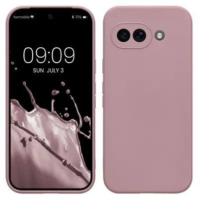 Produktbild von kwmobile Handyhülle für Google Pixel 9a Hülle - weiches Handy Silikon Case - Schutzhülle Cover - Nude Lilac