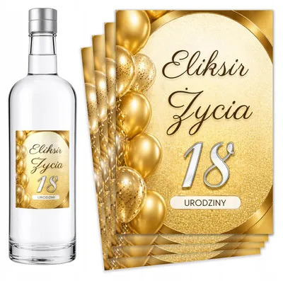 Produktbild von Flaschenetiketten Geburtstag 18 20 30 40 50 60 70 - 8 St.