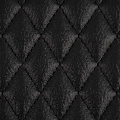 Produktbild von Kunstleder Stoff Meterware Kunstleder Steppstoff Steppung schwarz