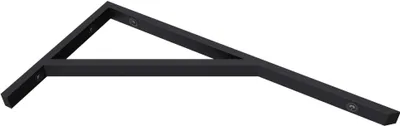 Produktbild von doporro Wandkonsole schwarz aus Edelstahl 1 Stück Länge: 50cm Träger Regalträger Waschtischkonsole Regalhalter WH02