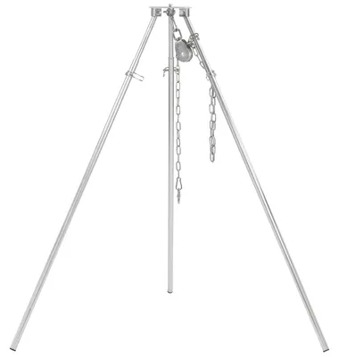 Produktbild von BBQ-Toro Dreibein Schwenkgrill mit Tragetasche, Edelstahl, Höhenverstellbar 119 - 184 cm
