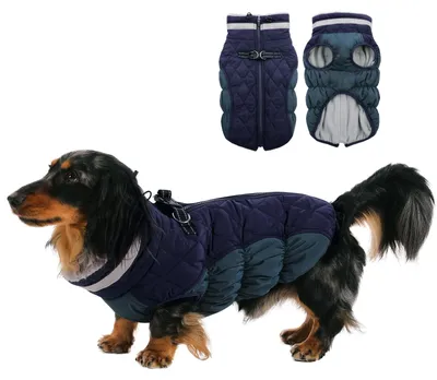 Wasserdichte Winterhundejacke mit Fleece-Futter, reflektierend, für große Hunde