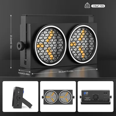 Produktbild von 200W LED COB Scheinwerfer für das Publikum – LED-Podiumbeleuchtung – DJ-Licht – Bühnenblinder – RGB-Effektlicht