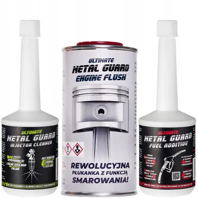 Produktbild von Metal Guard Service Set Engine Flush 400 ml Injector Cleaner Fuel Additive 800 ml für Benzin Diesel DPF/FAP Reinigung Schutz