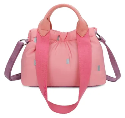 Image de Fritzi aus Preußen sac à épaule bandoulière sac à main Izzy Mini Pink Puffy Nylon Crossbody Bag Bubble rose