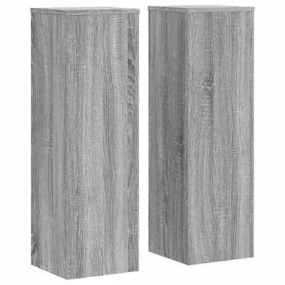 Obrázek produktu pro vidaXL Stojan na rostliny 2 ks. Grey Sonoma 25x25x80 cm Materiál na bázi dřeva