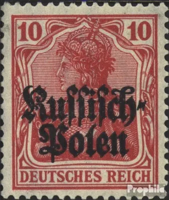Produktbild von Briefmarken Dt. Besetzung Polen 1. WK 1915 Mi 3 postfrisch Germania