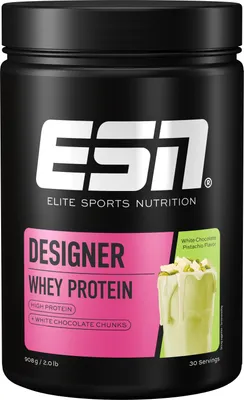 Produktbild von ESN Designer Whey Protein 908 g White Chocolate Pistachio