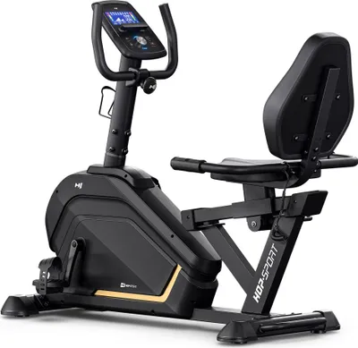 Produktbild von HOP SPORT® HS-120L Liegeergometer für Zuhause mit 32 verstellbaren Widerstandsstufen | Leise Heimtrainer mit Smart Bluetooth APP, Großer Bequemer Sitz