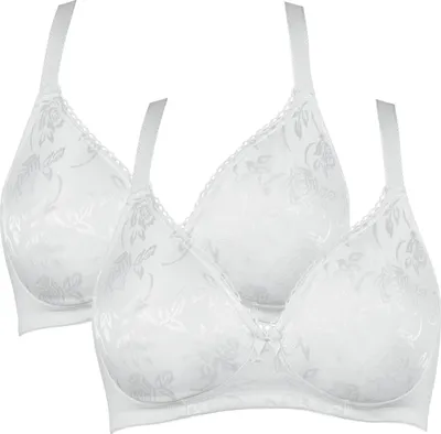 Produktbild von Naturana BH ohne Bügel 2er-Pack weiß Cup B:   80