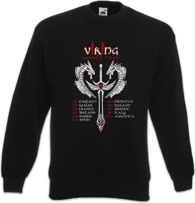 Produktbild von Urban Backwoods Viking World Tour, Sweatshirt, Farbe: Schwarz, Größe: 2XL