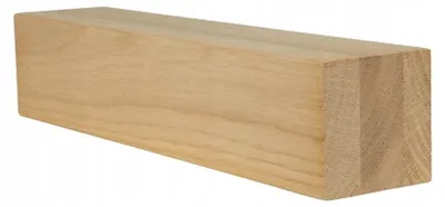 Immagine prodotto di Piedino per mobili - 6x6x30 cm - Legno di quercia - Accuratamente levigato - Pronto per la verniciatura o la pittura - Bordi leggermente arrotondati - Piedino per mobili