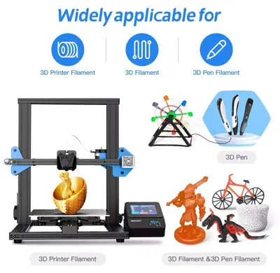 Produktbild von PLA Filament - 3D-Drucker Filament - Durchmesser 1,75 mm - Spule 1 kg - Maßtoleranz ±0,03 mm - Für FDM/FFF Drucker - Militärgrün