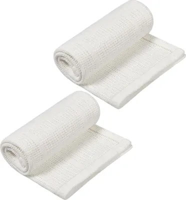 Produktbild von Babydecke Baumwolle 100% Atmungsaktiv 98x70cm 2er Set Mädchen Jungen Gift