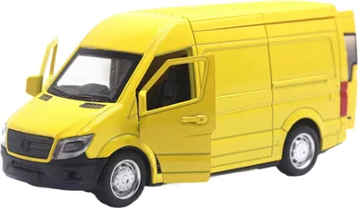 Produktbild von 1:32 Diecast-Auto-Spielzeugmodell mit zu öffnenden Türen, Rückziehmechanismus, Licht und Sound, aus Metallguss, Ausstellungsfahrzeugmodell,yellow