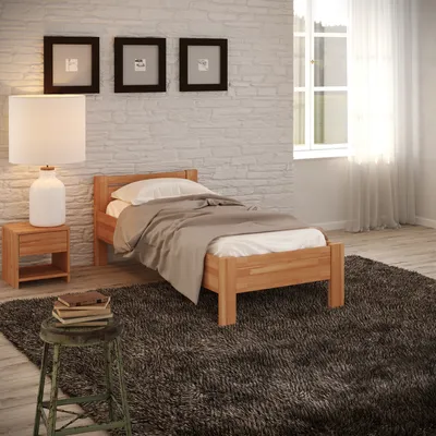 Produktbild von Krok Wood Seniorenbett SiSi aus Massivholz in Buche 90 x 200 cm