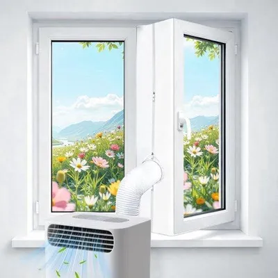 Obrázek produktu pro 300 cm mobilní klimatizace, okenní těsnění, okna, klimatizace, okenní těsnění, pro mobilní klimatizaci, sušičky, vnitřní a venkovní otevírací okna