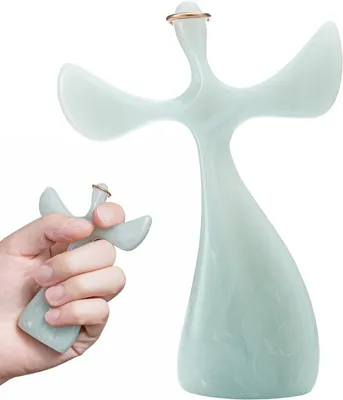 Productafbeelding van Gebedskruis - Handkruis - Geloof Uiten - Handformaat Ontwerp - 7 x 4 cm - Marmerlook