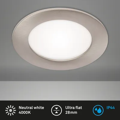 Image de Briloner lampe encastrée 1xPlaque LED 7W ronde nickel mat