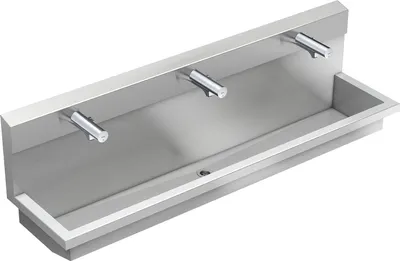 Obrázok produktu pre Umývacia jednotka KWC AR, PLANOX, nerezová oceľ, 1800x530x440 mm, 3xMBatt. elektronická