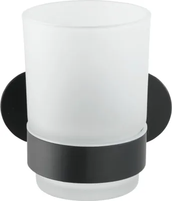 Produktbild von WENKO Edelstahl Zahnputz Becher Uno Bad Gäste WC Zahn Bürsten Halter ohne bohren