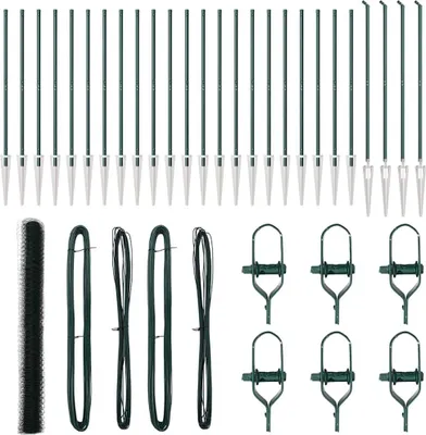 Produktbild von vidaXL Schweißdrahtzaun mit Spikes 50 x 1,6 m (B x H)