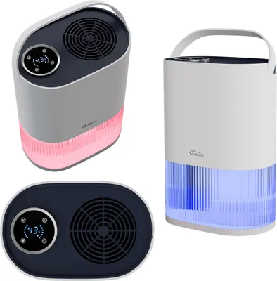 Produktbild von TroniTechnik® Luftentfeuchter Mini elektrisch für Wohnräume bis 600 ml/24 h, leiser Betrieb, 2 L Tank, LED-Anzeige, Schlafmodus, für Räume bis 20 m²