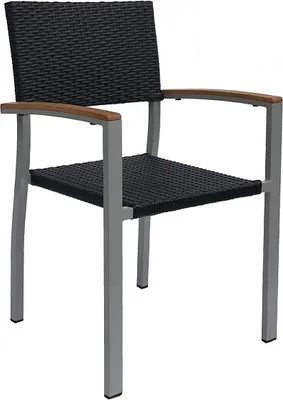 Produktbild von Outdoor-Stuhl Gartenstuhl Stapelstuhl Terrassenstuhl mit Armlehnen TIMOR W