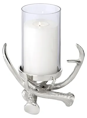Produktbild von Kerzenhalter aus Aluminium mit Glas