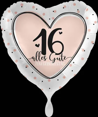 Produktbild von Alles Gute du bist 16 Folienballon 45cm