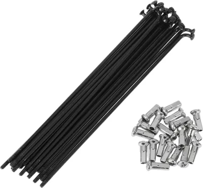 Produktbild von 20 Satz 13G Fahrradspeichen 135mm Fahrradspeichen 304 Edelstahl Schwarz