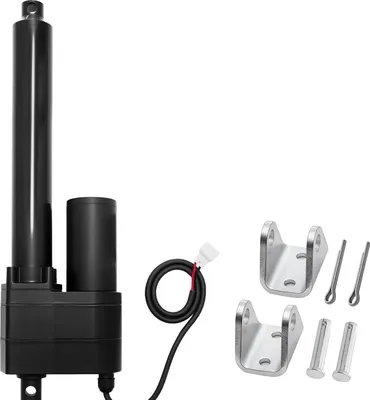 Produktbild von SucceBuy 12-V-Linearantrieb, 200 mm Hub, 9000 N Kraft, IP65, 5 mm/s Geschwindigkeit, Lineartechnik-Aktuatoren mit Halterungen für industrielle Maschinen und Schwerlasthebesysteme