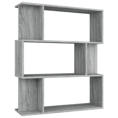 Zdjęcie produktu dla vidaXL Regał/przegroda do pokoju Szary Sonoma 80x24x96 cm Materiał drewnopochodny