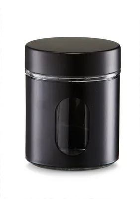 Produktbild von Zeller Vorratsglas, 500 ml, schwarz - Ø10,2x12,5; 19795