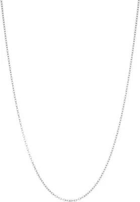 Produktbild von Neu Bling 9NBG-0428 Goldkette - Ankerglied - 39 + 3 + 3 cm - 0,6 mm Dicke - 14 Karat - Weißgold