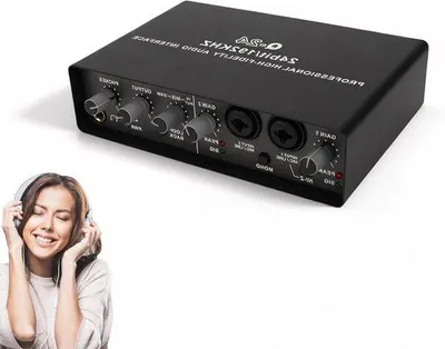 Zdjęcie produktu dla Przenośny rejestrator karaoke USB i przenośny mikser audio do transmisji na żywo i gier