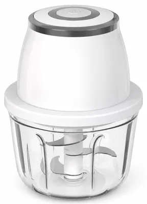 Produktbild von Kabelloser Mini-Zerkleinerer 250 ml mit Glasbehälter, USB-C und Sicherheitsschalter für Knoblauch, Nüsse und Babynahrung