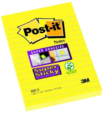 Immagine prodotto di Post-it Haftnotizen Super Sticky Notes, 102x152 mm