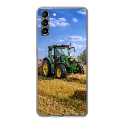 Produktbild von MuchoWow® Handyhülle Schutzhülle Hülle für Samsung Galaxy S21 Plus Traktor - Bauernhof - Heu - Feld - Sonne - Landleben Silikon Softcase Handy Hülle - Handy-Tasche