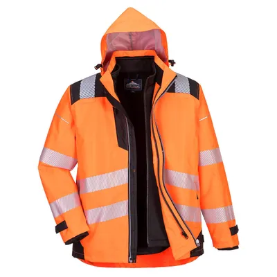 Produktbild von Portwest PW365 PW3 Warnschutz 3-in-1 Jacke Orange/Black Gr. XL